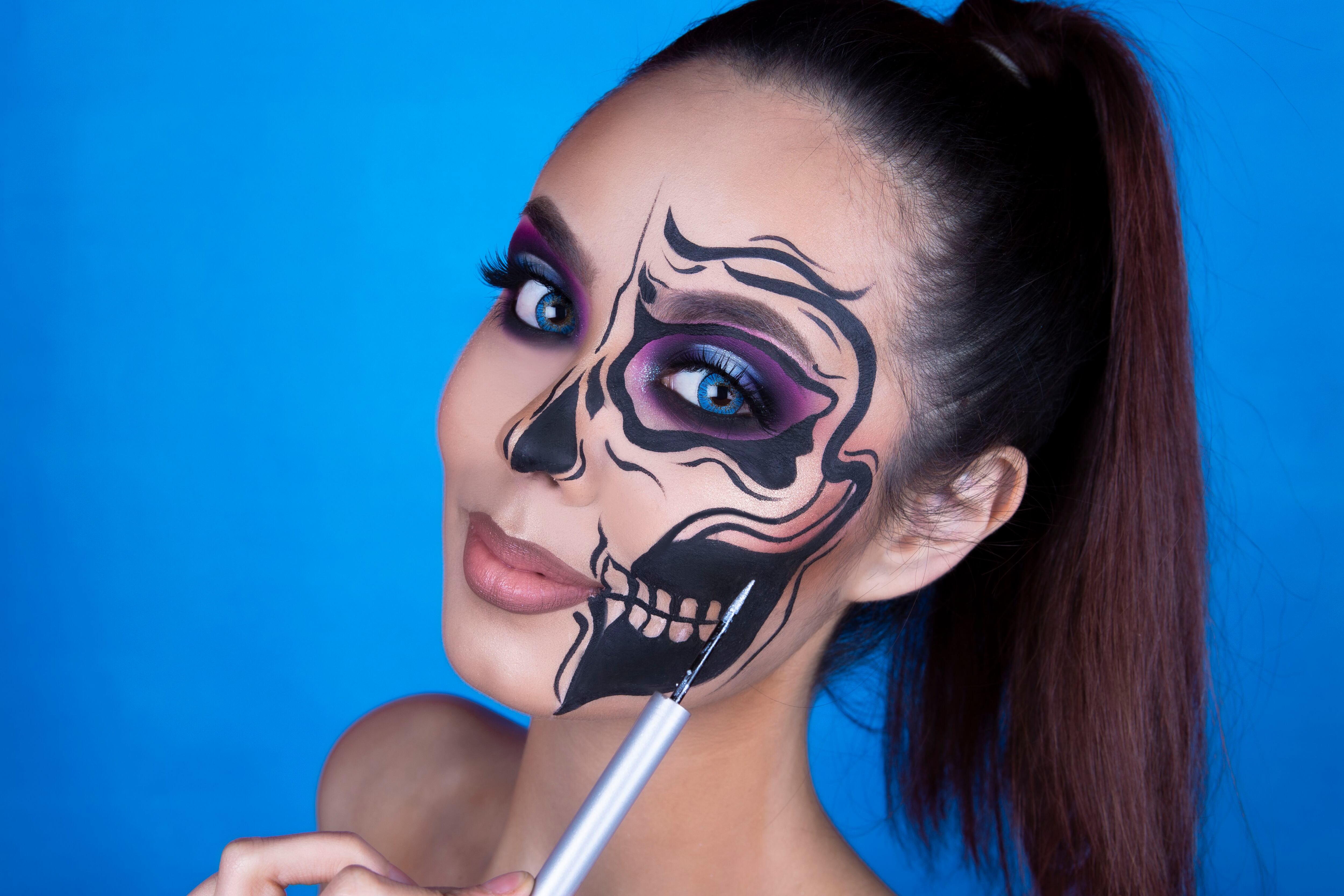 Maquillaje para halloween: calavera gráfica | Revista Cromos
